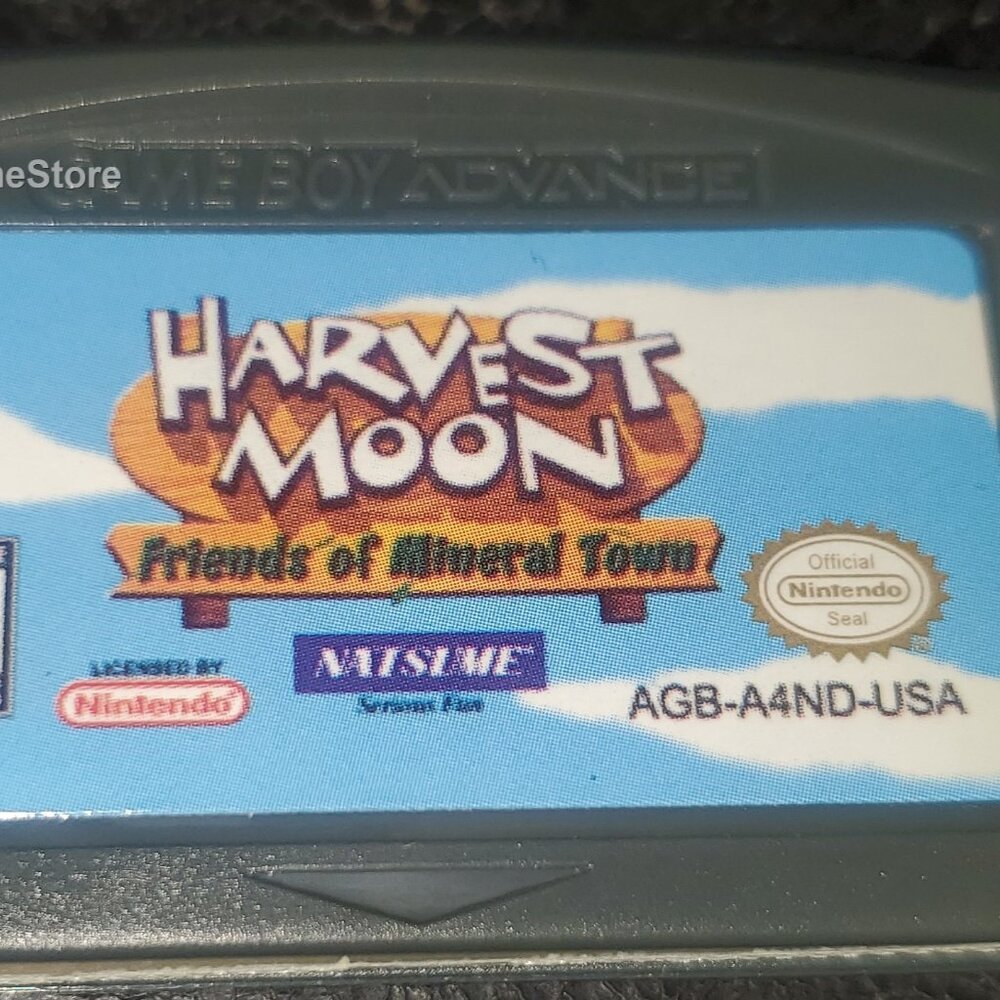Harvest Moon Friends of Mineral Town GBA Video Game Gameboy Advance